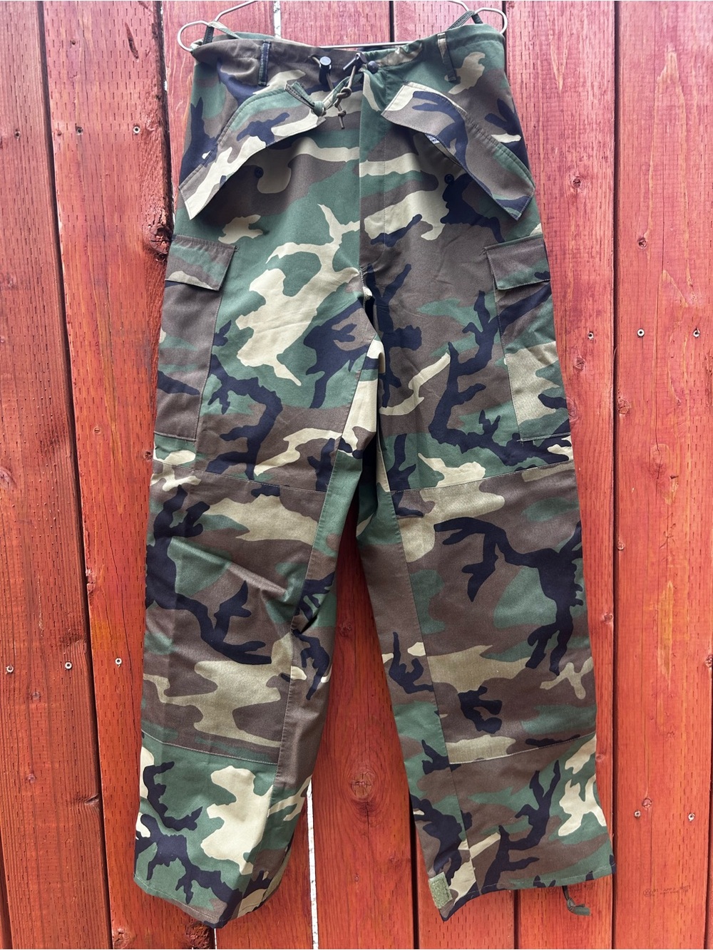 Woodland Camo ECWCS trouser Pants - Green/Brown/Black - Small Long